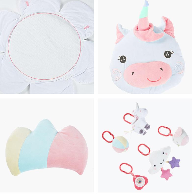 Baby Play Gym With Unicorn Mat