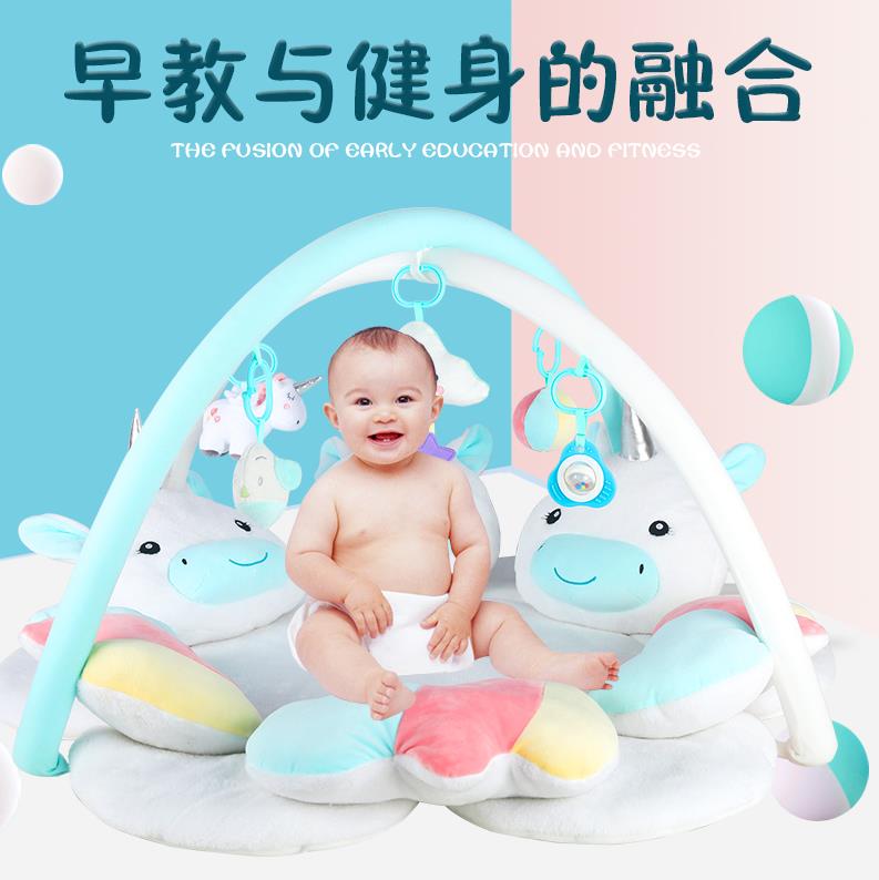 Baby Play Gym With Unicorn Mat