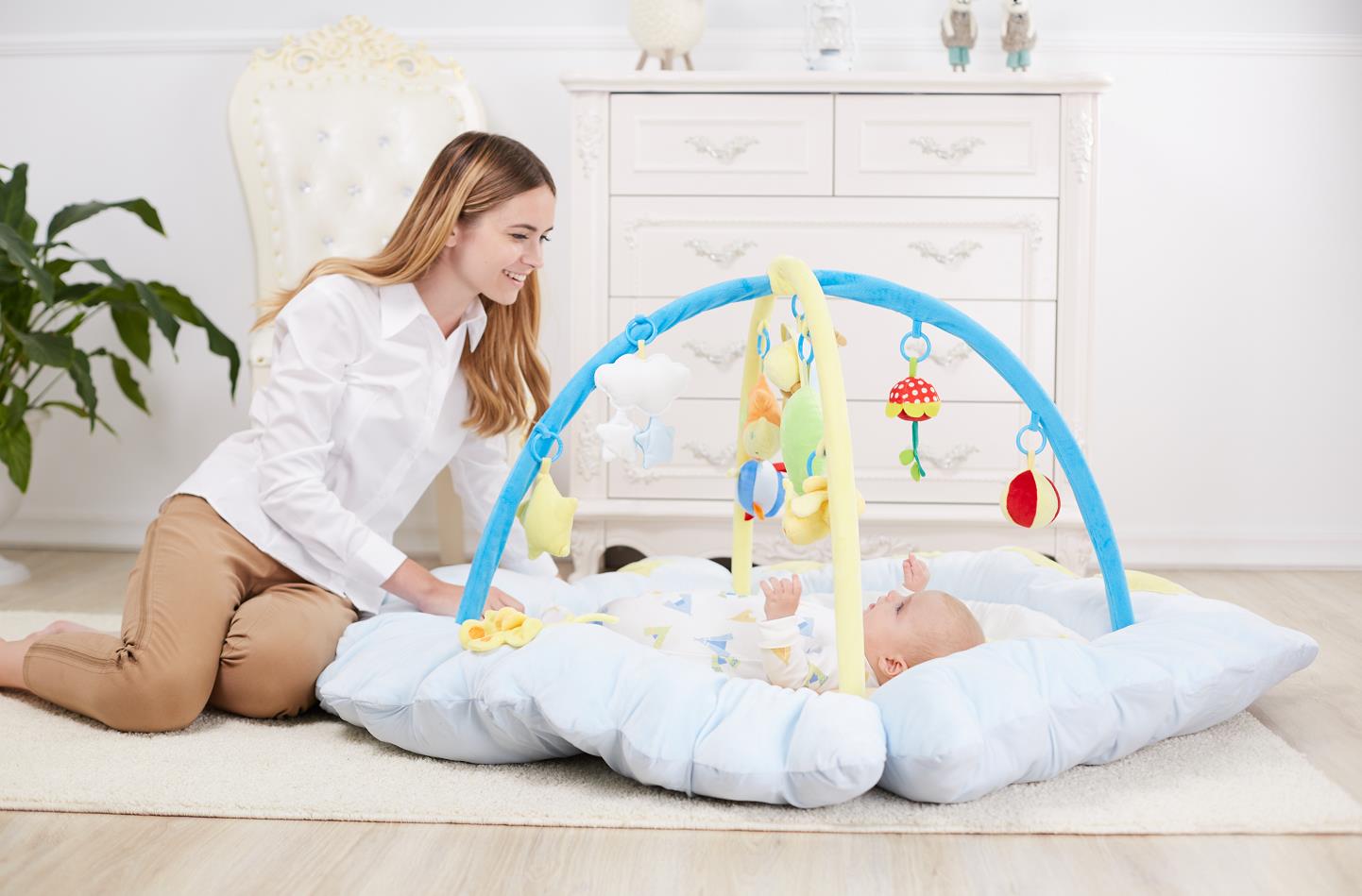 Baby Play Gym With Bear Mat